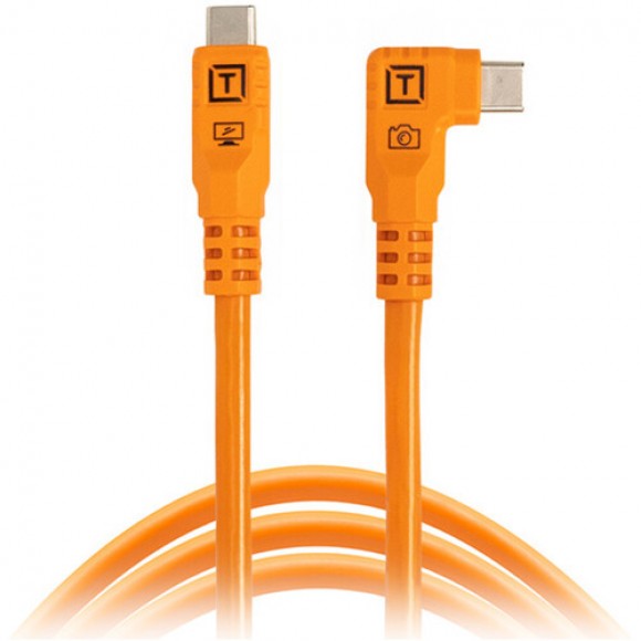 Tether Tools TetherPro Optima 10G 3m USB-C Straight to USB-C Right Angle Cable